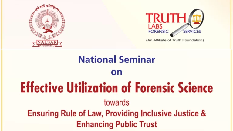 National Seminar on Forensic Science